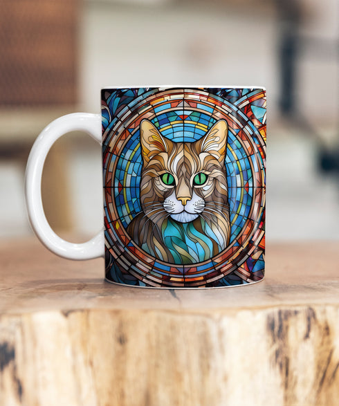Cat Tabby Suncatcher Artwork Ceramic Mug
